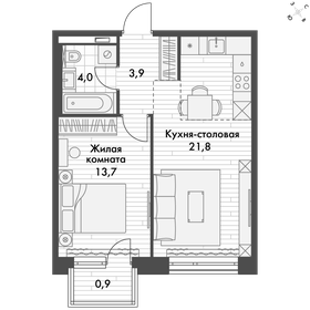 45,7 м², 2-комнатная квартира 13 987 582 ₽ - изображение 11