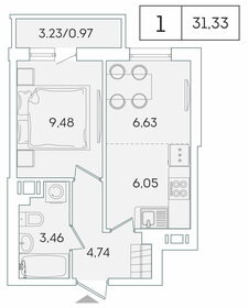 30,2 м², квартира-студия 5 300 000 ₽ - изображение 99