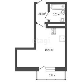 Квартира 27 м², студия - изображение 2