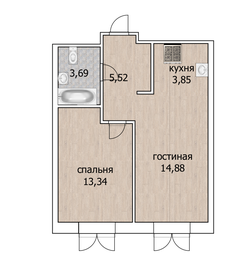 41 м², 2-комнатная квартира 9 307 900 ₽ - изображение 43