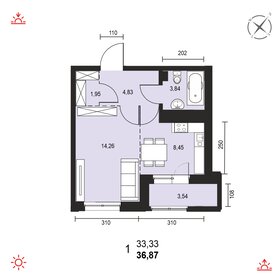 30 м², 1-комнатная квартира 3 530 000 ₽ - изображение 104