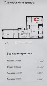 Квартира 69,1 м², 2-комнатная - изображение 1