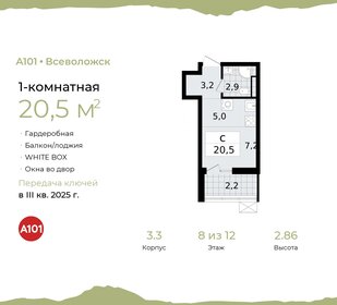 20,5 м², квартира-студия 4 095 641 ₽ - изображение 23