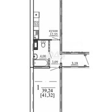 Квартира 41,3 м², 1-комнатная - изображение 2