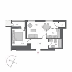 Квартира 47,5 м², 2-комнатная - изображение 2