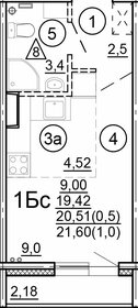 19,4 м², квартира-студия 2 570 000 ₽ - изображение 34