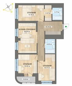 Квартира 81,3 м², 3-комнатная - изображение 1