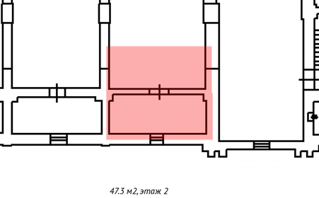 47,7 м², торговое помещение 28 143 ₽ в месяц - изображение 29