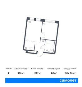 31,9 м², 1-комнатная квартира 10 104 195 ₽ - изображение 15