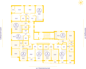 39,9 м², 2-комнатная квартира 4 850 000 ₽ - изображение 86