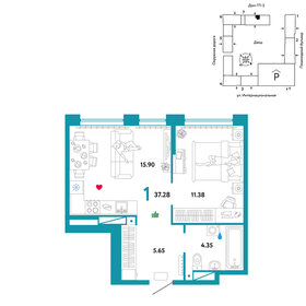 21,8 м², 1-комнатная квартира 2 950 000 ₽ - изображение 131