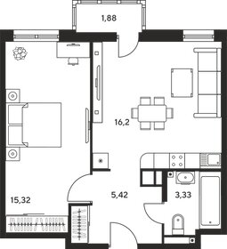 34 м², 2-комнатная квартира 5 100 000 ₽ - изображение 38