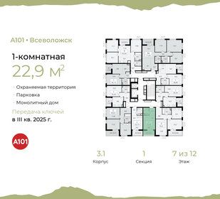 22,7 м², квартира-студия 4 332 841 ₽ - изображение 9