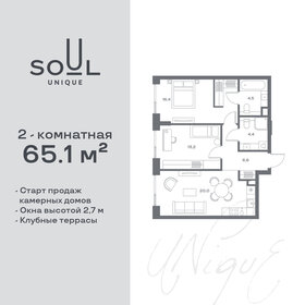 55 м², квартира-студия 22 000 000 ₽ - изображение 72