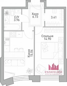 Квартира 43,5 м², 1-комнатная - изображение 1