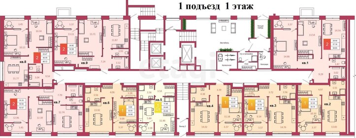 Квартира 52,6 м², 2-комнатная - изображение 2