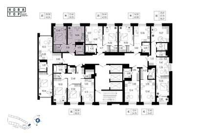 Квартира 39,4 м², 1-комнатная - изображение 2