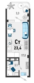 25,3 м², 1-комнатная квартира 8 737 950 ₽ - изображение 9