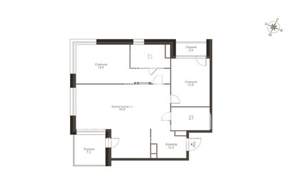 Квартира 96,2 м², 3-комнатная - изображение 5