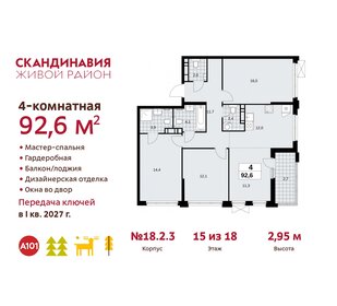 88,8 м², 3-комнатная квартира 22 084 594 ₽ - изображение 20