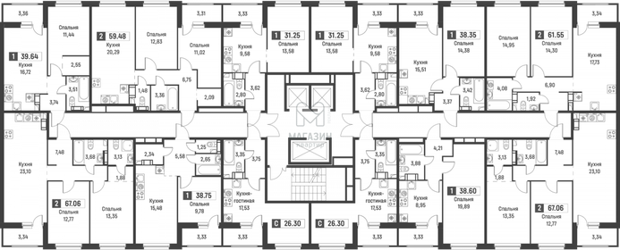 Квартира 31,3 м², 1-комнатная - изображение 2