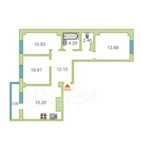 74,6 м², 3-комнатная квартира 18 900 000 ₽ - изображение 66