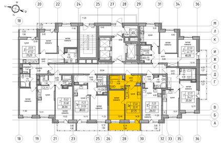 35 м², 1-комнатная квартира 5 990 000 ₽ - изображение 22