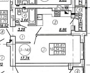 29 м², 1-комнатная квартира 4 300 000 ₽ - изображение 41