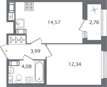 Квартира 36,4 м², 1-комнатная - изображение 1