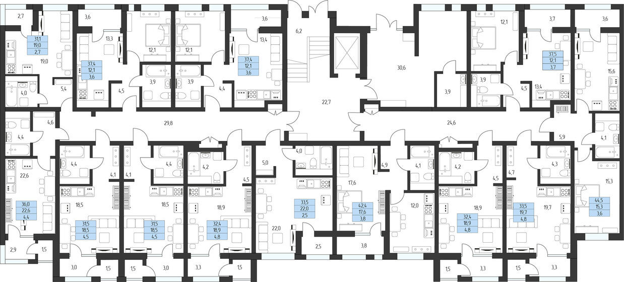 45,8 м², 1-комнатная квартира 3 435 000 ₽ - изображение 4