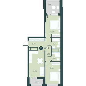 65,1 м², 2-комнатная квартира 7 750 000 ₽ - изображение 10