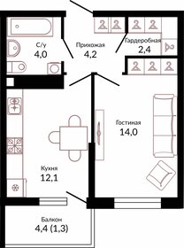 35,5 м², 1-комнатная квартира 5 300 000 ₽ - изображение 76