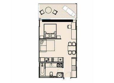 Квартира 54,9 м², 1-комнатные - изображение 2