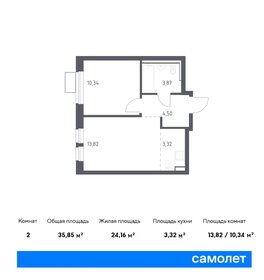 Квартира 35,9 м², 1-комнатная - изображение 1