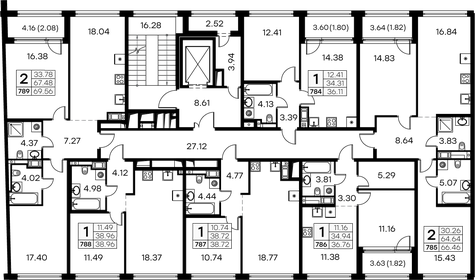 39,3 м², 1-комнатная квартира 12 679 999 ₽ - изображение 75