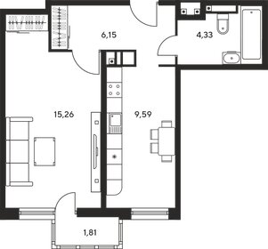 31 м², 1-комнатная квартира 5 390 000 ₽ - изображение 92