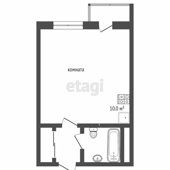 18 м², квартира-студия 7 000 000 ₽ - изображение 1