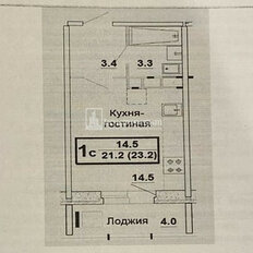 Квартира 21,1 м², студия - изображение 4