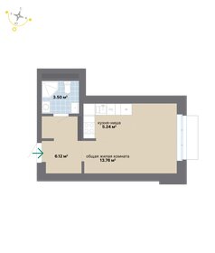 Квартира 28,6 м², студия - изображение 2