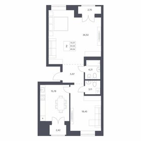 Квартира 89,6 м², 3-комнатная - изображение 1