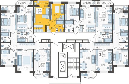 35 м², 1-комнатная квартира 3 650 000 ₽ - изображение 72