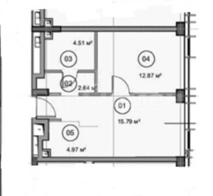 Квартира 40,6 м², 1-комнатная - изображение 1