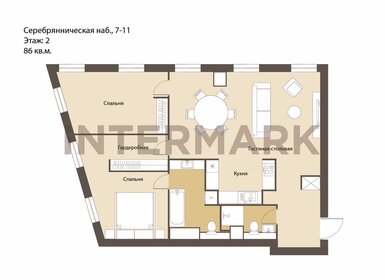 Квартира 86 м², 3-комнатные - изображение 1