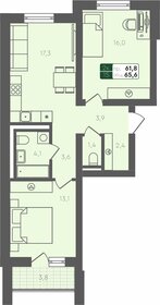 51,7 м², 2-комнатная квартира 6 720 000 ₽ - изображение 26