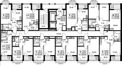 45,8 м², 1-комнатная квартира 20 113 492 ₽ - изображение 30