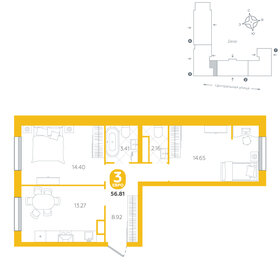 56,8 м², 3-комнатная квартира 6 580 000 ₽ - изображение 10