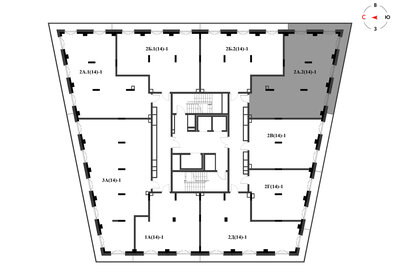 Квартира 98,3 м², 2-комнатная - изображение 2