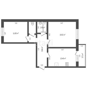 53,2 м², 2-комнатная квартира 4 800 000 ₽ - изображение 46