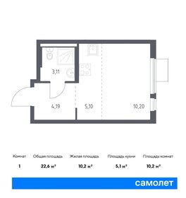 35 м², 1-комнатная квартира 6 191 558 ₽ - изображение 31