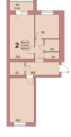 63 м², 2-комнатная квартира 5 200 000 ₽ - изображение 19